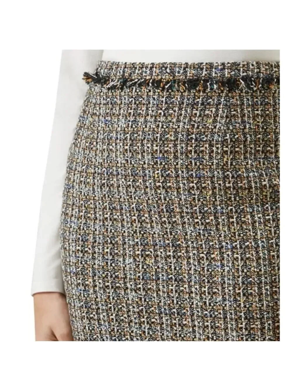 Hobbs London Jessie Tweed Pencil Skirt Size 12